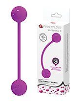 Pretty Love Weighted Silicone Kegel Ball III - Fuchsia