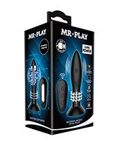 Mr. Play Rotating Bead Butt Plug - Black