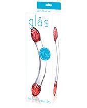 Glas Red Head Double Glass Dildo