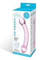 Glas Double Trouble Glass Dildo - Purple