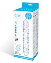 Glas Purple Rose Nubby Glass Dildo