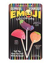 Express Yourself Emoji Lollipops - Asst. Flavors Pack of 3