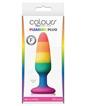 Colours Pride Edition Pleasure Plug Small - Rainbow