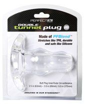 Perfect Fit Double Tunnel Plug Medium - Clear